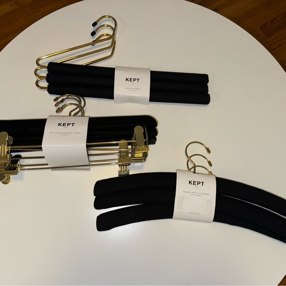 KEPT PADDED LINEN SHIRT HANGERS, SET OF 3 NWT - Picture 5 of 5